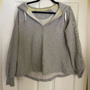 Light Grey quarter zip hoodie!